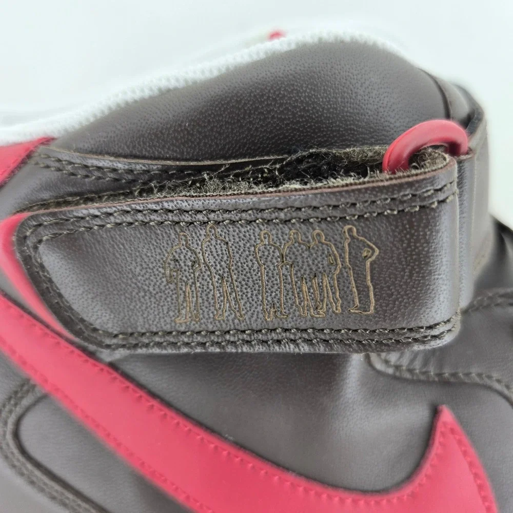 Nike Air Force 1 Mid 07 VTG Players Baroque Brown Varsity Red 315091-261 Mens 13